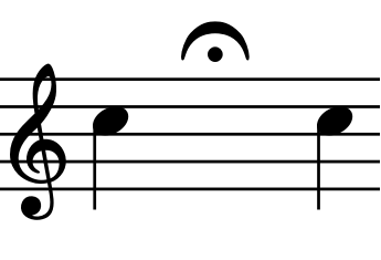 between notes